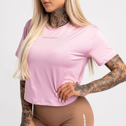 Dámske tréningové tričko Gym Glamour Sport Pink 426