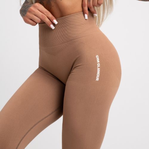 Dámske tréningové legíny Gym Glamour Compress Cappuccino 452