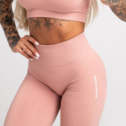 Dámske tréningové legíny Gym Glamour Compress Rose Tan 454