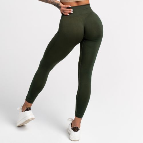 Dámske tréningové legíny Gym Glamour Flexible Khaki 430