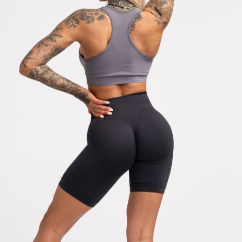 Dámske tréningové šortky Gym Glamour Flexible Anthracite 435