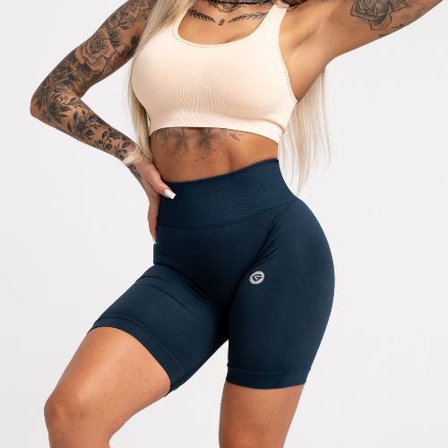 Dámske tréningové šortky Gym Glamour Flexible Dark Sea 437