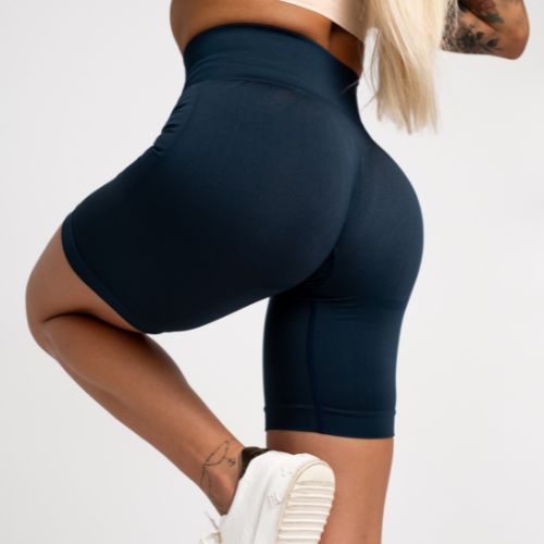 Dámske tréningové šortky Gym Glamour Flexible Dark Sea 437