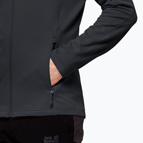 Jack Wolfskin pánska trekingová mikina Kolbenberg FZ black 1710521