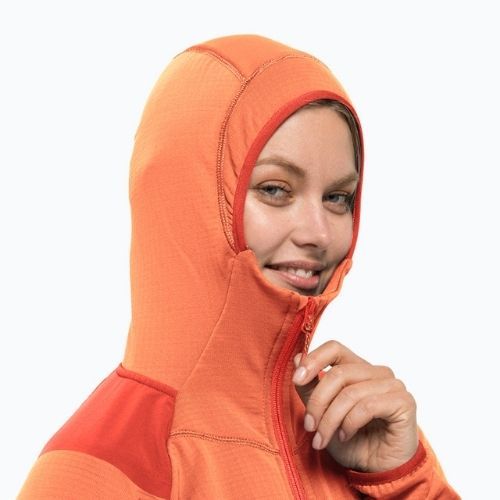 Jack Wolfskin dámska trekingová bunda Kolbenberg Hooded FZ orange 1711071