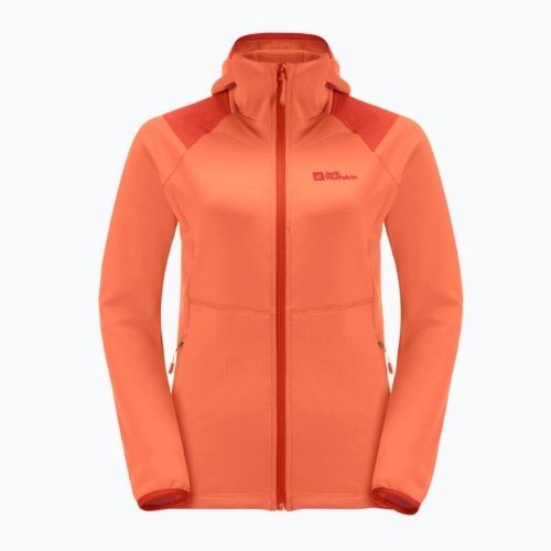 Jack Wolfskin dámska trekingová bunda Kolbenberg Hooded FZ orange 1711071