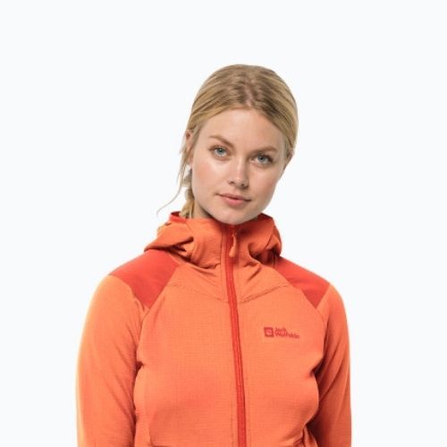 Jack Wolfskin dámska trekingová bunda Kolbenberg Hooded FZ orange 1711071