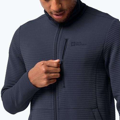 Jack Wolfskin pánska trekingová mikina Modesto navy blue 1706483