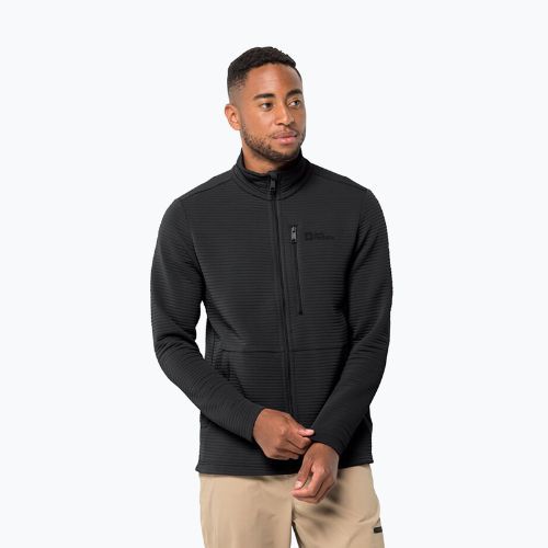 Jack Wolfskin pánska trekingová mikina Modesto black 1706483