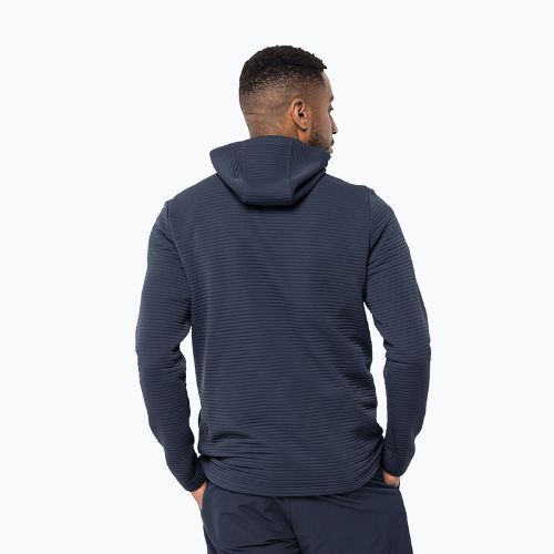 Jack Wolfskin pánska trekingová mikina s kapucňou Modesto navy blue 1706493