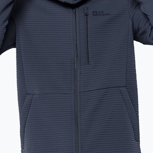 Jack Wolfskin pánska trekingová mikina s kapucňou Modesto navy blue 1706493