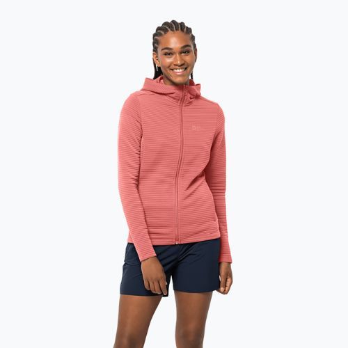Dámska trekingová bunda Jack Wolfskin Modesto Hooded pink 1706254