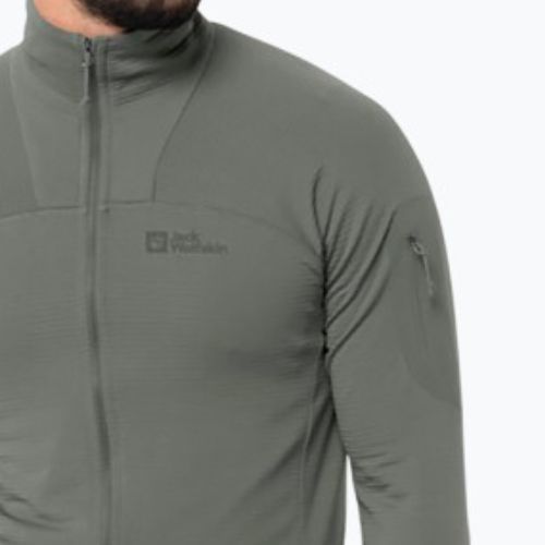 Jack Wolfskin pánska trekingová bunda Prelight FZ green 1711001