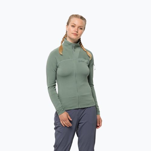 Dámska trekingová bunda Jack Wolfskin Prelight FZ green 1710981