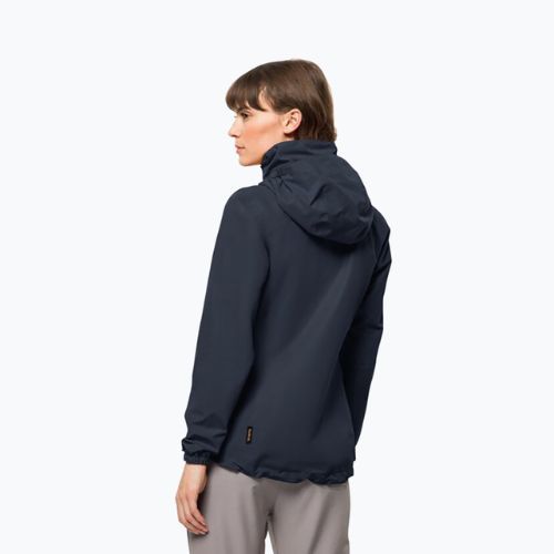 Jack Wolfskin dámska bunda do dažďa Stormy Point 2L navy blue 1111202