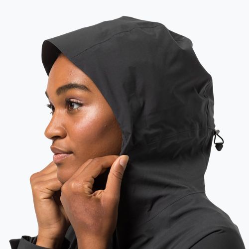 Jack Wolfskin dámska bunda do dažďa Goldgewann Parka black 1115731_6350_002