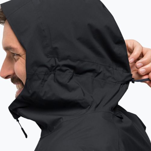 Jack Wolfskin pánska bunda do dažďa Elsberg 2.5L čierna 1115881_6000_003