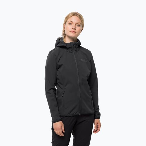 Jack Wolfskin Bornberg Hoody dámska softshellová bunda čierna 1307691