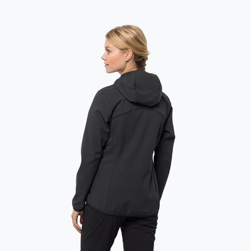 Jack Wolfskin Bornberg Hoody dámska softshellová bunda čierna 1307691