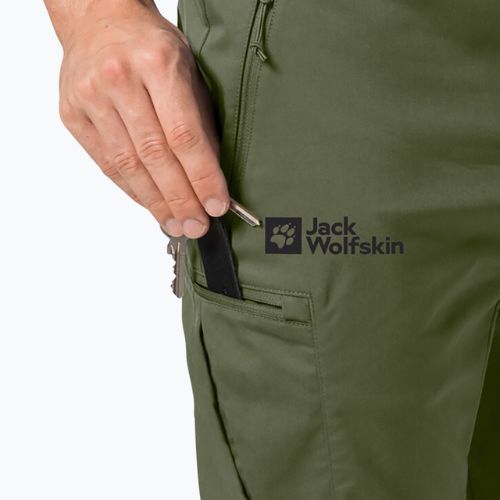 Jack Wolfskin Activate Tour pánske softshellové nohavice zelené 1507451