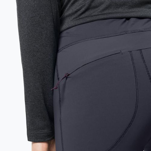 Dámske trekingové legíny Jack Wolfskin Salmaser Tights sivá 1507781