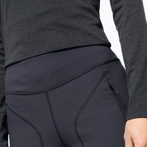 Dámske trekingové legíny Jack Wolfskin Salmaser Tights sivá 1507781