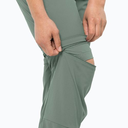 Dámske softshellové nohavice Jack Wolfskin Glastal Zip Off green 1508151_4151_042