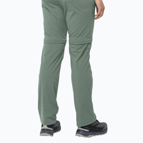 Dámske softshellové nohavice Jack Wolfskin Glastal Zip Off green 1508151_4151_042