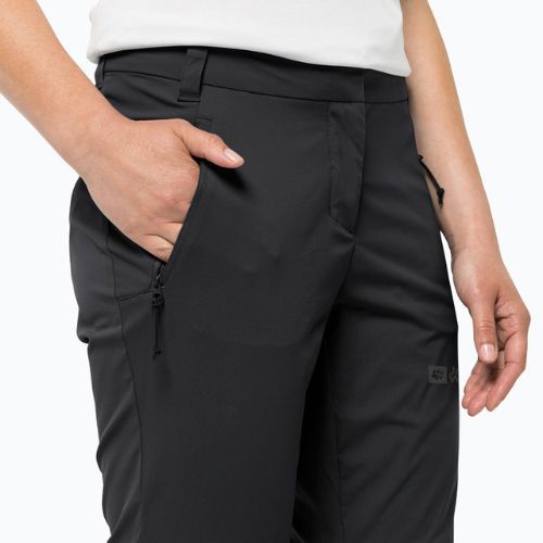Dámske softshellové nohavice Jack Wolfskin Glastal Zip Off black 1508151_6000_042