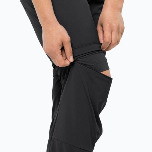 Dámske softshellové nohavice Jack Wolfskin Glastal Zip Off black 1508151_6000_042
