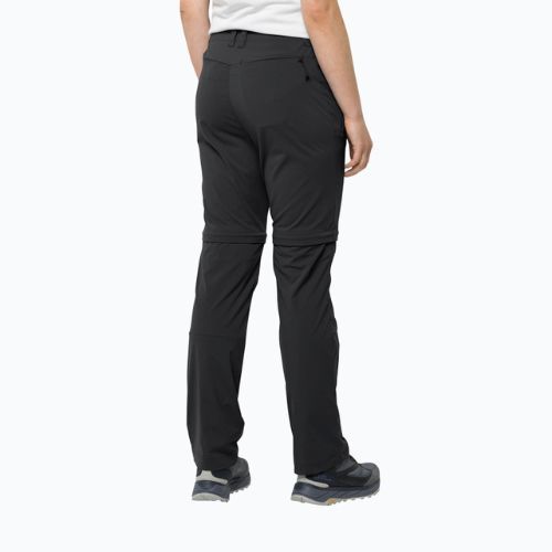 Dámske softshellové nohavice Jack Wolfskin Glastal Zip Off black 1508151_6000_042