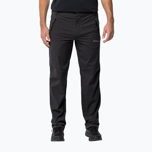 Jack Wolfskin pánske softshellové nohavice Glastal black 1508221