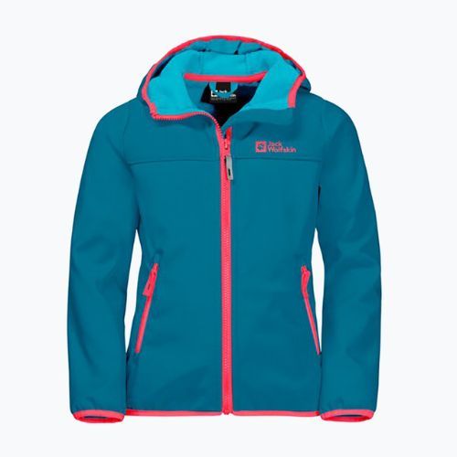 Jack Wolfskin Fourwinds Jacket Detská softshellová bunda modrá 1608011