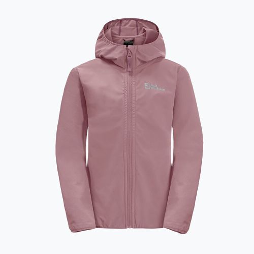 Detská softshellová bunda Jack Wolfskin Solyd pink 1609821