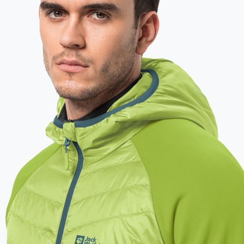 Jack Wolfskin pánska bunda Routeburn Pro Hybrid zelená 1710511