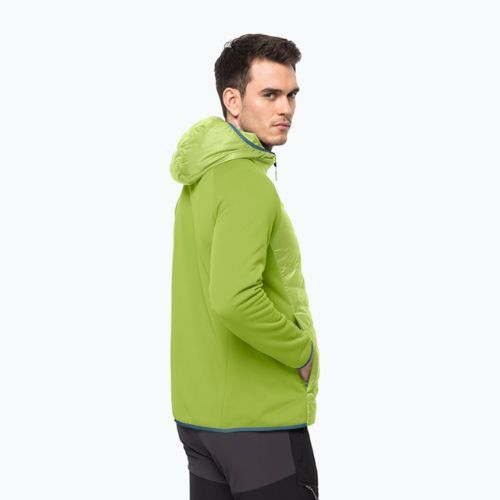 Jack Wolfskin pánska bunda Routeburn Pro Hybrid zelená 1710511