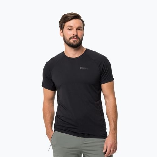 Jack Wolfskin Prelight Pro pánske trekingové tričko čierne 1809251