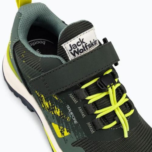Jack Wolfskin Vili Hiker Texapore Low detské turistické topánky zelené 4056831_4136_350