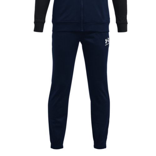 Under Armour CB Knit detské tréningové tepláky námornícka modrá 1373978-408