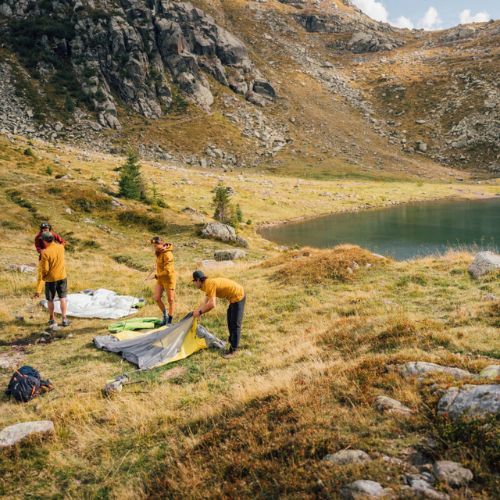 Trekingový stan Salewa Litetrek III pre 3 osoby sivý 00-0000005623