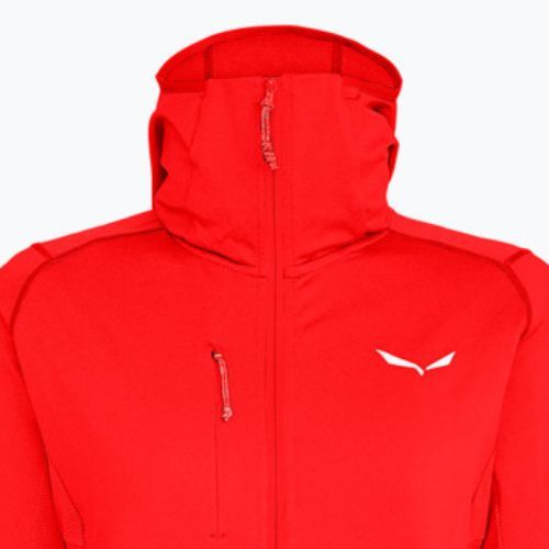 Salewa dámska fleecová mikina Agner Hybrid PL/DST FZ Hoody červená 00-0000027372