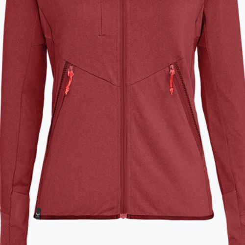 Salewa dámska fleecová mikina Agner Hybrid PL/DST FZ Hoody dark red 00-0000027372