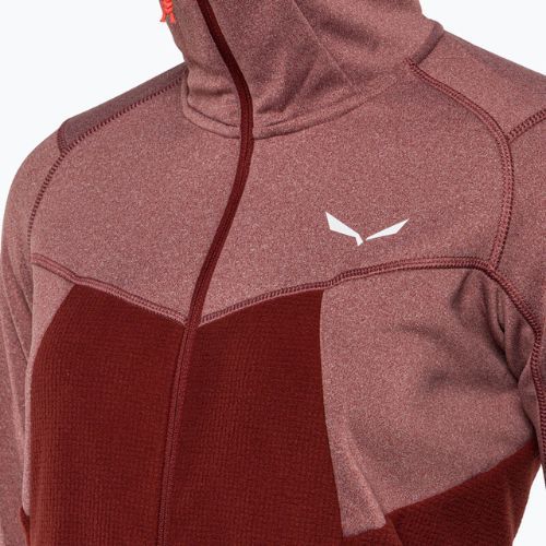 Salewa Puez Hybrid PL FZ Hoody dámska fleecová mikina červená 00-0000027389