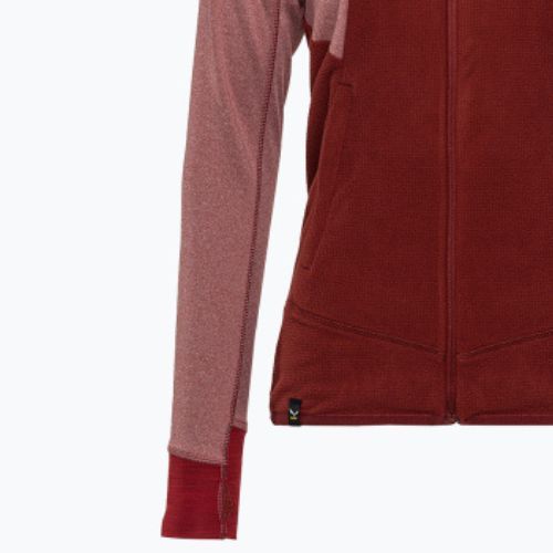 Salewa Puez Hybrid PL FZ Hoody dámska fleecová mikina červená 00-0000027389