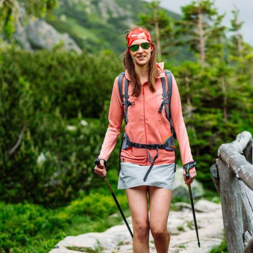 Salewa Puez Hybrid PL FZ Hoody dámska fleecová mikina svetlo ružová 00-0000027389