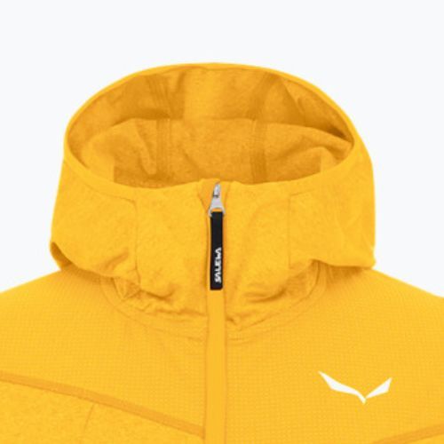 Salewa detská fleecová mikina Agner Melange PL FZ Hoody žltá 00-0000027768