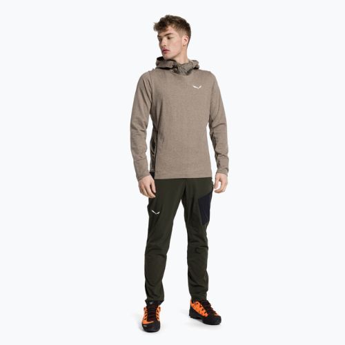 Salewa pánska treková mikina Fanes Am Hoody hnedá 00-0000028226