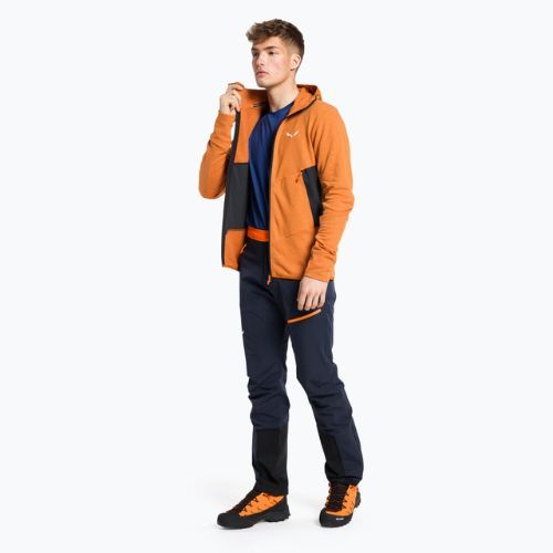 Salewa pánska trekingová mikina Lavaredo Hemp Hooded orange 00-0000028237