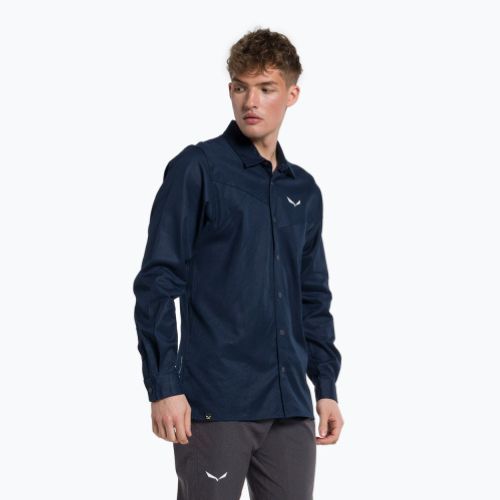 Pánske trekingové tričko Salewa Fanes Hemp navy blue 00-0000028298