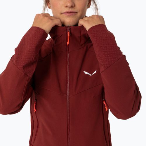 Salewa dámska softshellová bunda Agner DST bordová 00-0000028301